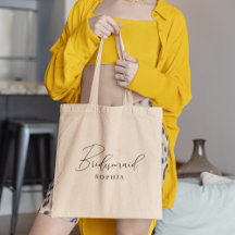 Modern minimalistisk skript Bridesmaid Bachelorett