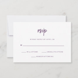 Modern minimalistisk skript - Cassis | BRÖLLOP OSA Kort