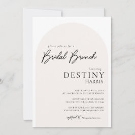 Modern minimalistisk skript Inbjudningskort för mö