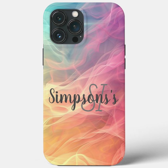 Modern minimalistisk skript iPhone Ca med Fodral-M (Baksida)