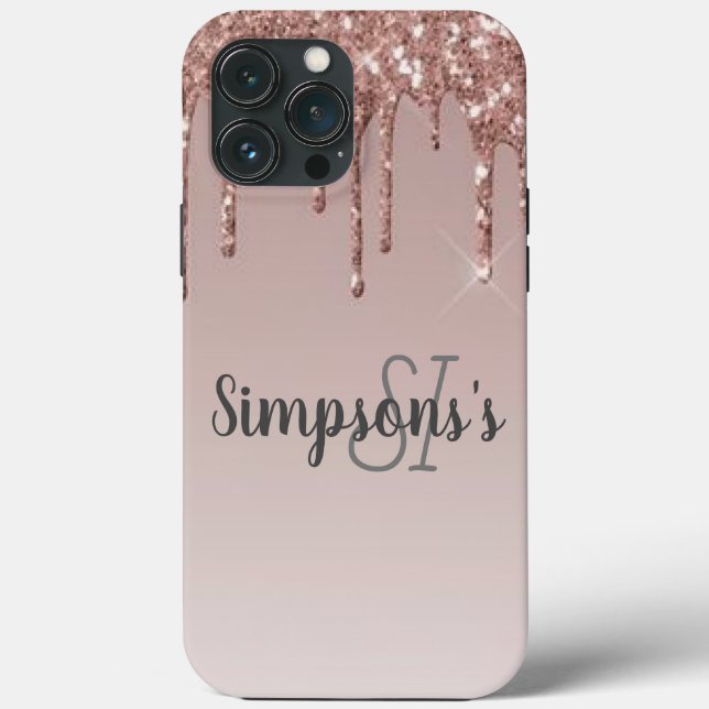 Modern minimalistisk skript iPhone Ca med Fodral-M (Baksida)