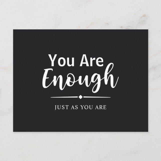 Modern Minimalistisk skriptkalligrafi Vykort (Framsida)