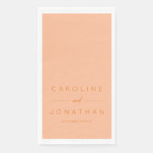 Modern minimalistisk skriptpersikor Personligt brö