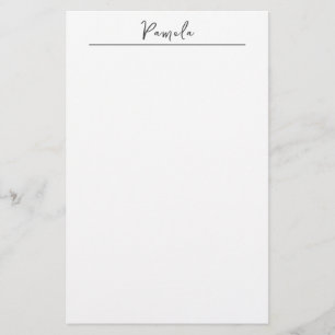 Modern minimalistisk slapp, enkel cute Own Namn Brevpapper