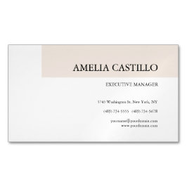 Modern minimalistisk slapp enkel magnetiska visitkort