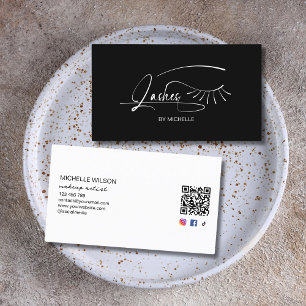 Modern minimalistisk Social Media Makeup Artist La Visitkort