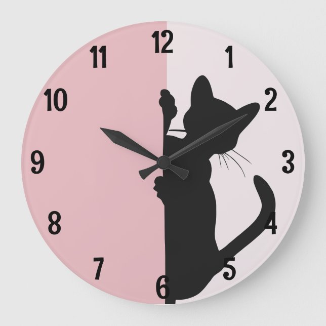 Modern minimalistisk sökning i Kattunge - Rosa Stor Klocka (Framsida)