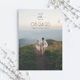Modern minimalistisk Spara datumfoto för Lodrät  Datumet