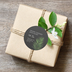 Modern minimalistisk Starry Himlar & Beach Handfla Runt Klistermärke