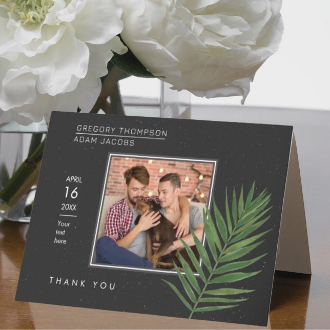 Modern minimalistisk Starry Himlar & Beach Handfla Tack Kort (Skapare uppladdad)