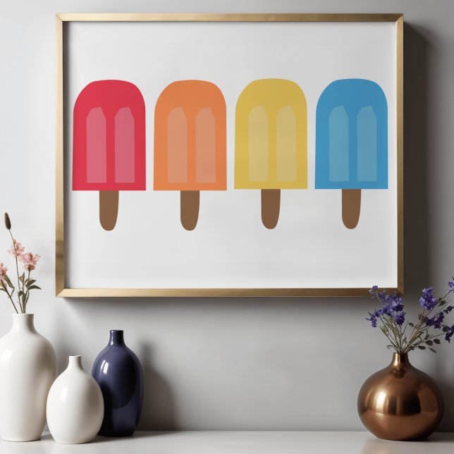 Modern minimalistisk stilren abstrakt glass poster (Skapare uppladdad)
