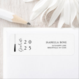 Modern minimalistisk Studenten Mail-Returadress Returadress Etikett