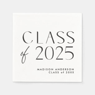 Modern minimalistisk Studentfest Napkins Pappersservett