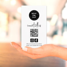 Modern minimalistisk svart anslutning med USA QR-k