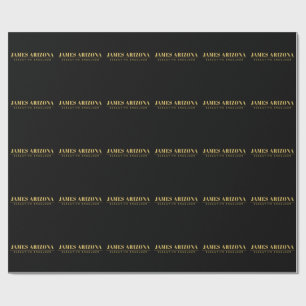 Modern minimalistisk svart guld professionell tren presentpapper