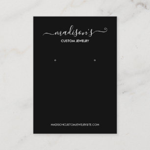 Modern minimalistisk svart judisk Visning Visitkort