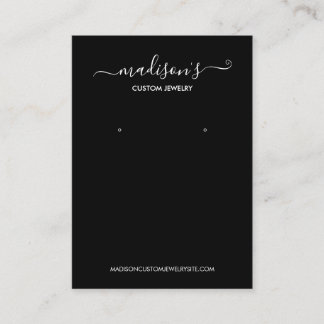 Modern minimalistisk svart judisk Visning Visitkort