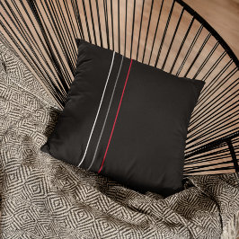 Modern minimalistisk svart kudde