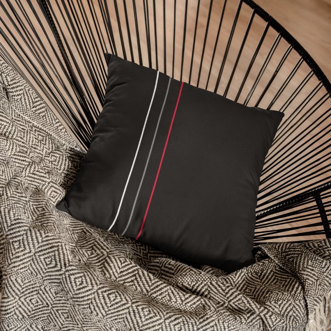 Modern minimalistisk svart kudde (Skapare uppladdad)