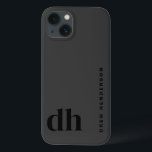 Modern minimalistisk svart monogram<br><div class="desc">"Modern Minimalist Black Monogram Fodral-Mate iphone case" är ett utmärkt exempel på personlig iphone case som är ett sofistikerat stil. Dessa anpassningsbar iphone case är inte bara trendig iphone case för manar utan även snyggt iphone case för manar, skapar dem perfekt iphone case som uppskattar elegans. Idealisk som födelsedagspresent för...</div>