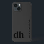 Modern minimalistisk svart monogram<br><div class="desc">"Modern Minimalist Black Monogram Fodral-Mate iphone case" är ett utmärkt exempel på personlig iphone case som är ett sofistikerat stil. Dessa anpassningsbar iphone case är inte bara trendig iphone case för manar utan även snyggt iphone case för manar, skapar dem perfekt iphone case som uppskattar elegans. Idealisk som födelsedagspresent för...</div>