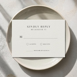 Modern minimalistisk svart och europeisk Bröllop OSA Kort