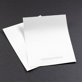 Modern minimalistisk svart- och Grått-Professionel Anteckningsblock