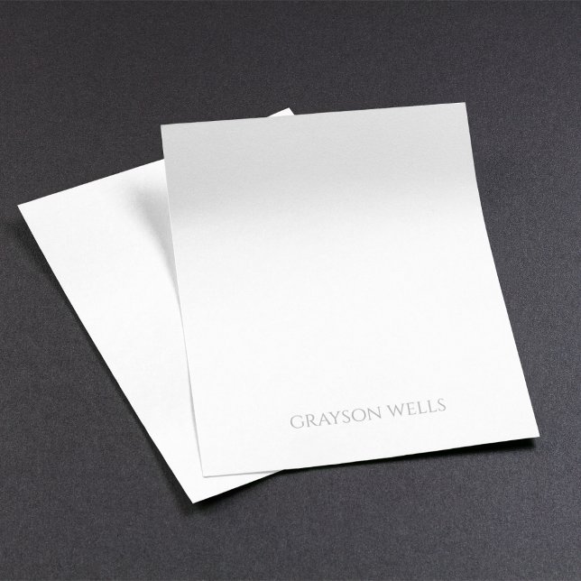 Modern minimalistisk svart- och Grått-Professionel Anteckningsblock (Modern Minimalist Black and Grey Professional Notepad)