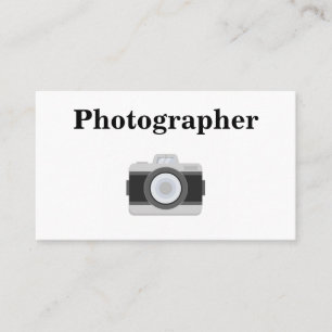 Modern minimalistisk svart och vit fet typografi visitkort
