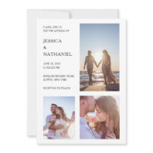 Modern minimalistisk svart och vit foto Bröllop