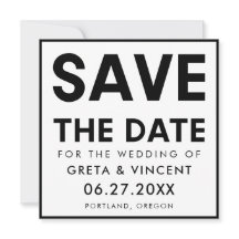 Modern minimalistisk svart och vit ruta