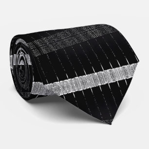 Modern minimalistisk svart och vit streckkod Rand Slips