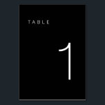 Modern minimalistisk svart och vitt Bordsnummer 1<br><div class="desc">Detta moderna minimalistiska Bordsnummer är perfekt för bordsnumren i bröllop eller för bordsnumrets party behov! Helt anpassade!</div>