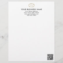 Modern minimalistisk svart QR-kod företagslogotyp