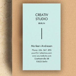 Modern minimalistisk svart, tonmärkt visitkort