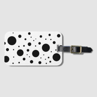 Modern minimalistisk svart vit Abstrakt cirkel Bagagebricka