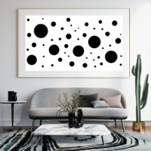 Modern minimalistisk svart vit Abstrakt cirkel