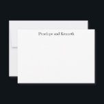 Modern minimalistisk svart vit klassisk typografi tack kort<br><div class="desc">Modern minimalistisk svart vit klassisk typografi Tack-kort</div>