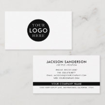 Modern minimalistisk svart-vit logotyp professione