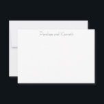 Modern minimalistisk svart vit-uppspelning tack kort<br><div class="desc">Tack för ditt kort - Modern Minimalist Black White Playy Typography</div>