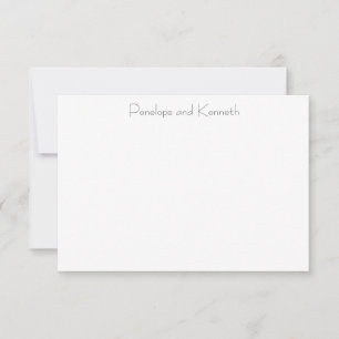 Modern minimalistisk svart vit-uppspelning  tack kort