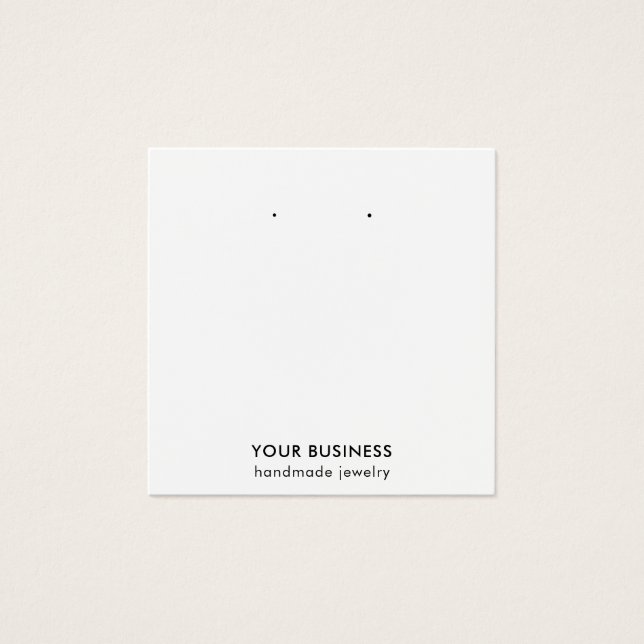 Modern minimalistisk svartvit judisk Visning Fyrkantigt Visitkort (Framsida)