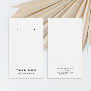 Modern minimalistisk svartvit judisk Visning Visitkort