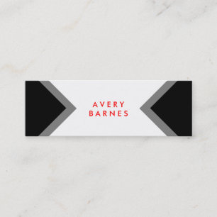 Modern minimalistisk svartvit nätverksfunktion med mini visitkort