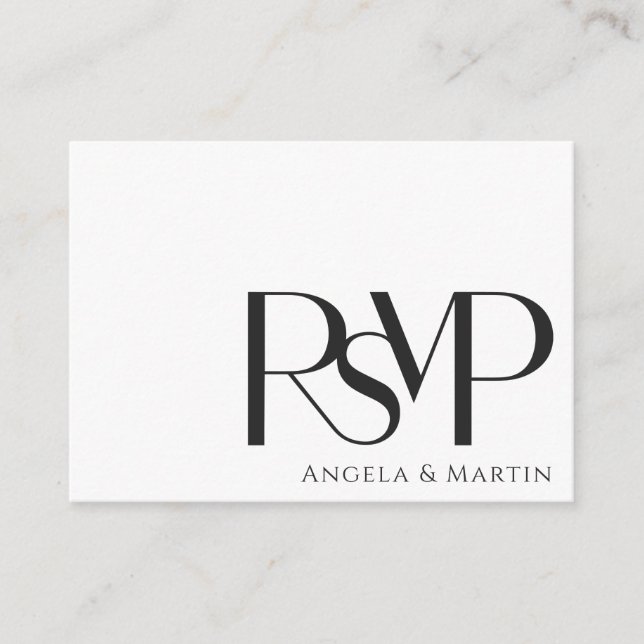 Modern minimalistisk svartvit OSA QR-kod Tilläggskort (Framsida)