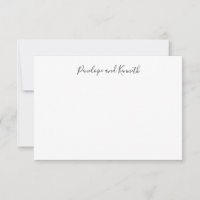 Modern minimalistisk svartvit skripttypografi