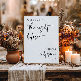 Modern minimalistisk svartvitt och vitskribentrepe poster