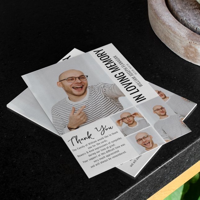 Modern minimalistisk Tack för fotokollage (Skapare uppladdad)