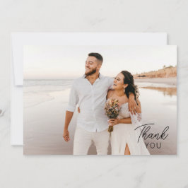 Modern minimalistisk Tack med 2 foton Kort