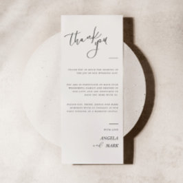 Modern minimalistisk Tack-platskort